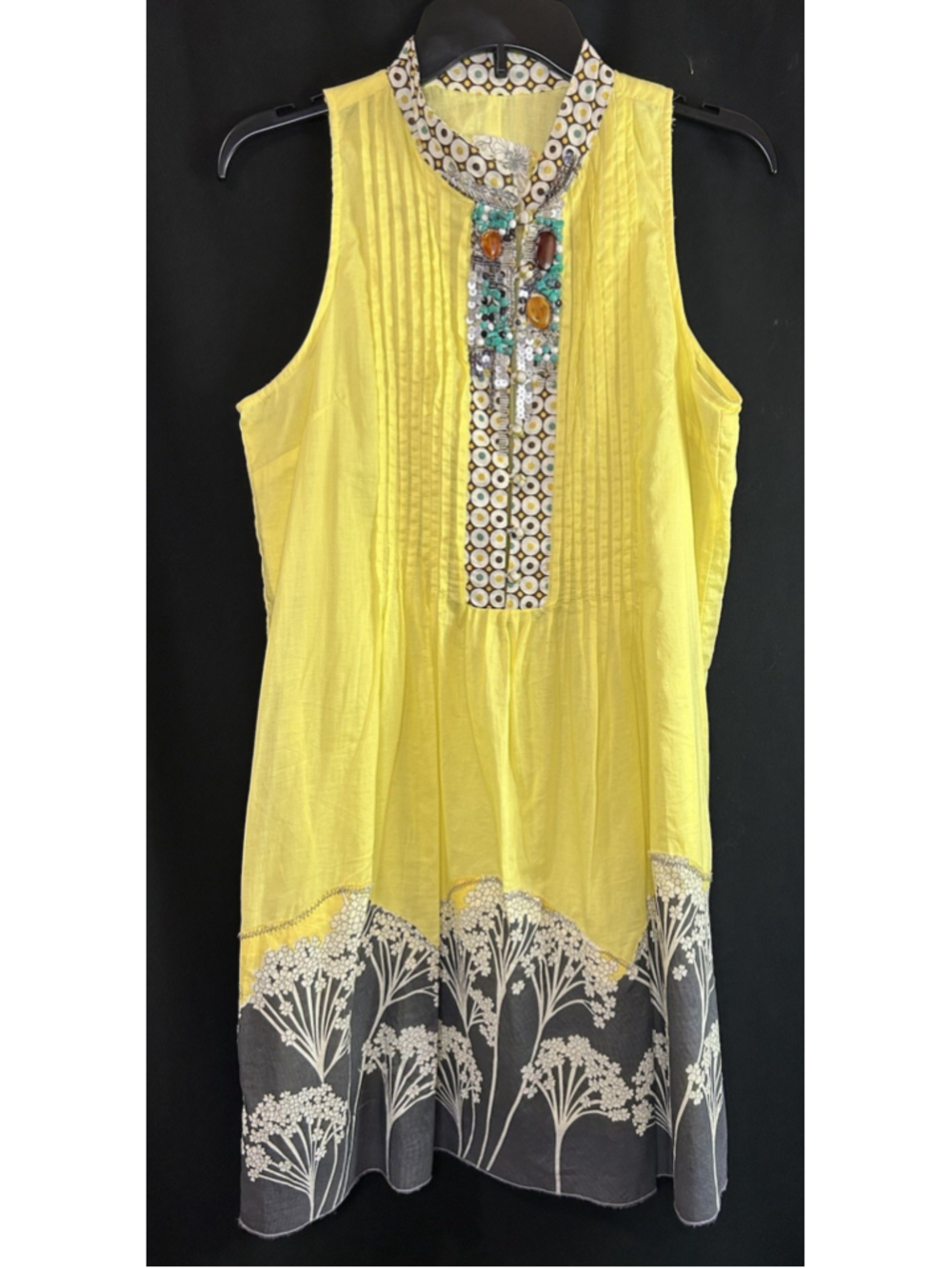 Anthropologie RYU Cotton Summer Blingy Dress Large Cruise Vacay Travel Beach